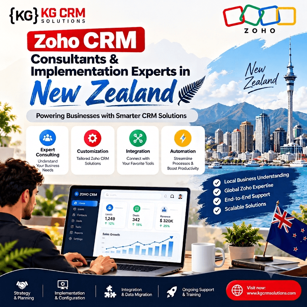 Zoho CRM Consultants & Implementation Experts in New Zealand