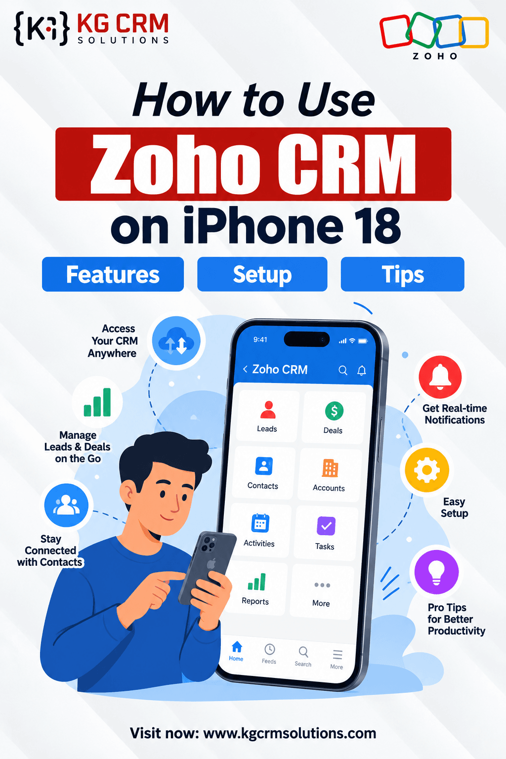 How to Use Zoho CRM on iPhone 18: Features, Setup & Tips
