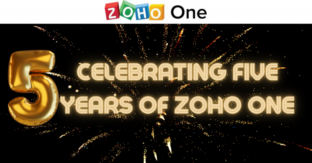 Celebrating Five years of Zoho One