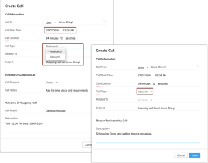 Workflow Rules for Call