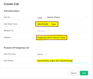 create-call-in-zoho-crm